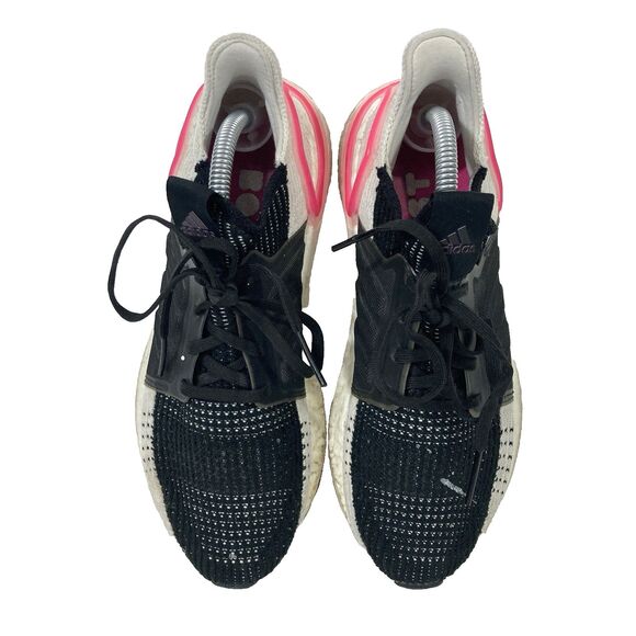 Adidas UltraBoost 19 -Women's Sz 6.5 -Black/Pink/White -Running Shoes EF1625 - Picture 4 of 11